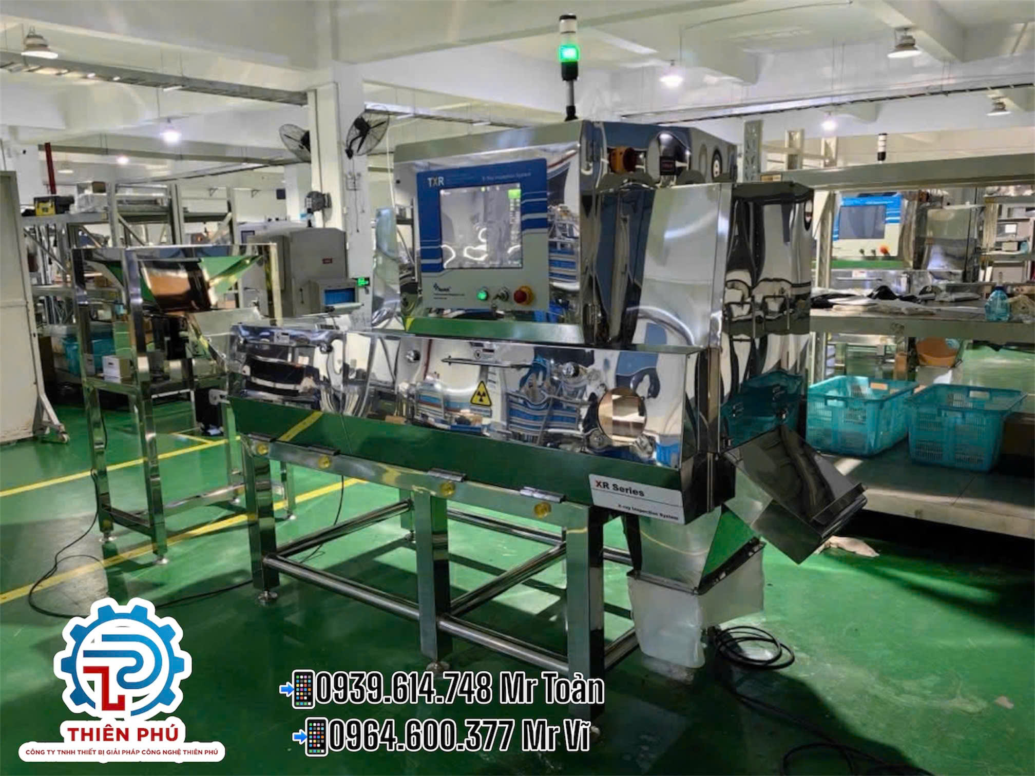 Máy dò tạp chất X Ray trong nhà máy